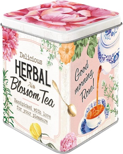 Retro tea canister 100g - retro, loose