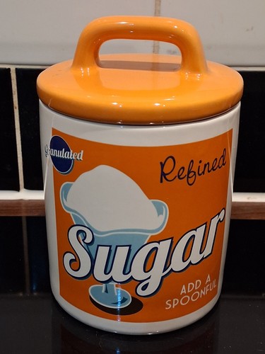 Sugar storage jar retro - sugar, 50's