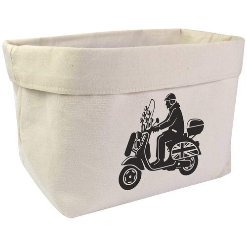 Retro mod scooter - mod, rider'