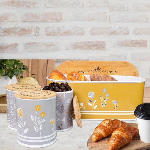Retro mustard bread - mustard, bin