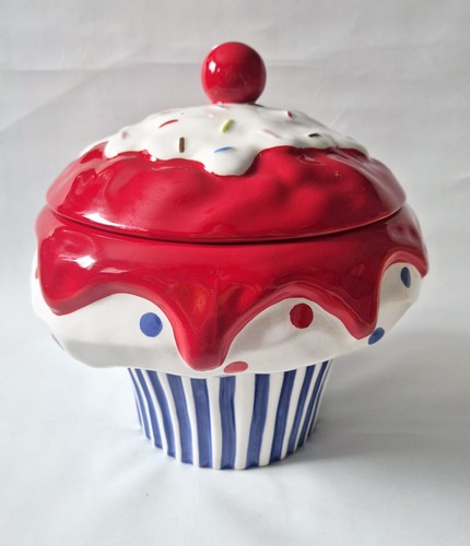 Large ceramic cupcake cookie - large,