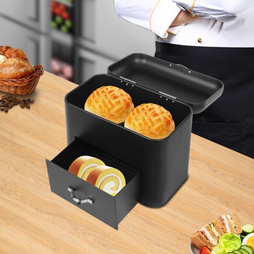 Retro large bread box - bread, box,