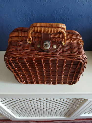 Retro rattan woven storage - retro,