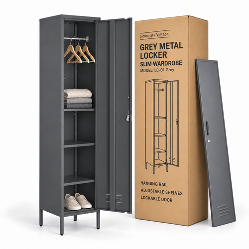 Metal locker storage cabinet - metal,