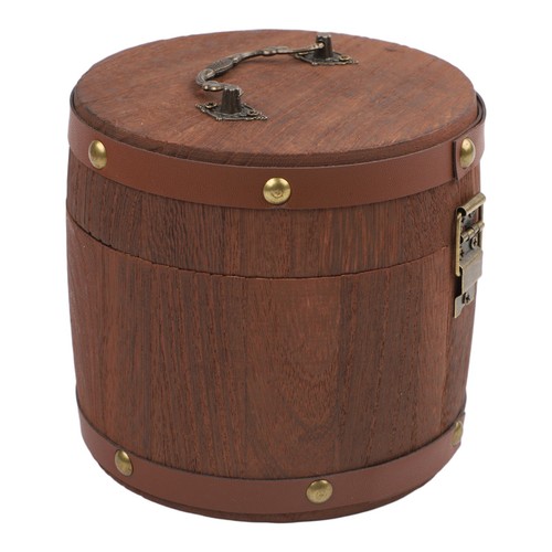 Retro style wooden canister - retro,