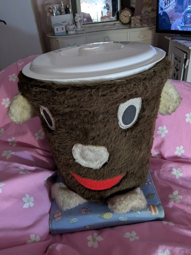 Vintage retro dusty bin plush - vintage,