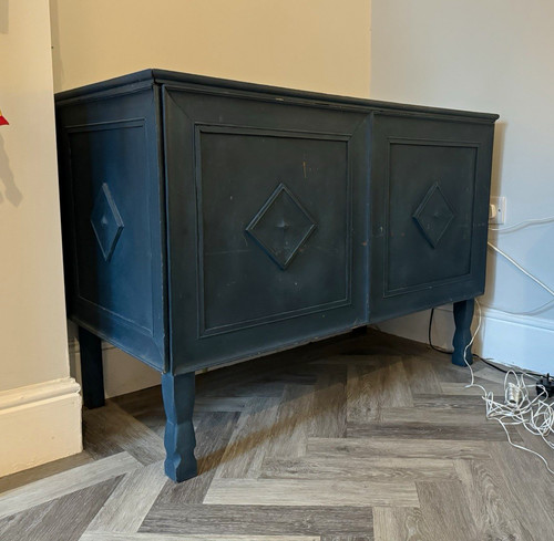 Vintage retro blue wooden - vintage/retro,