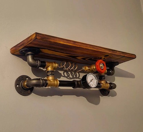 Steampunk shelving retro - steampunk,